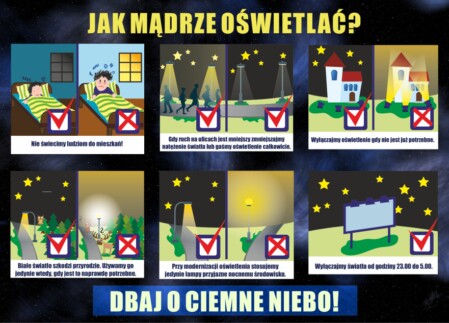 Ulotka projektowa - Chrońmy ciemne niebo. Strona 2.